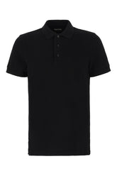 Black piquet polo shirt -  | High Quality Luxury Handbag Shop