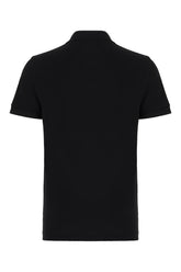 Black piquet polo shirt -  | High Quality Luxury Handbag Shop