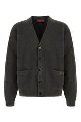 Graphite wool blend cardigan -  | High Quality Luxury Handbag Shop