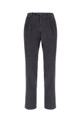Dark grey stretch lyocell blend pants -  | High Quality Luxury Handbag Shop