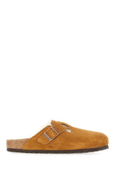 Caramel suede Boston VL slippers -  | High Quality Luxury Handbag Shop