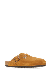 Caramel suede Boston VL slippers -  | High Quality Luxury Handbag Shop