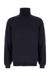Midnight blue wool blend sweater -  | High Quality Luxury Handbag Shop
