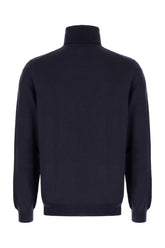 Midnight blue wool blend sweater -  | High Quality Luxury Handbag Shop