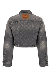 Giubbino in denim grigio -  | High Quality Luxury Handbag Shop