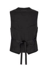 Black polyester blend vest -  | High Quality Luxury Handbag Shop