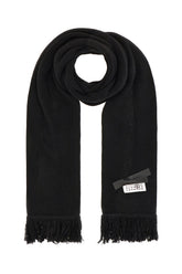 Black wool blend scarf -  | High Quality Luxury Handbag Shop