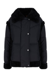Black polyester padded jacket -  | High Quality Luxury Handbag Shop