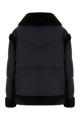 Black polyester padded jacket -  | High Quality Luxury Handbag Shop
