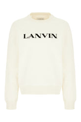 Ivory cotton sweatshirt -  | High Quality Luxury Handbag Shop