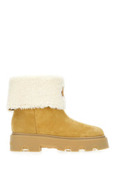 Beige shearling Aurea ankle boots -  | High Quality Luxury Handbag Shop