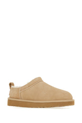 Slippers Classic in pelle scamosciata sabbia -  | High Quality Luxury Handbag Shop