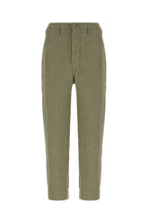 Sage green linen pants -  | High Quality Luxury Handbag Shop