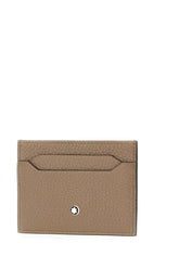 Dove grey leather card holder -  | High Quality Luxury Handbag Shop
