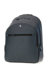 Midnight blue leather medium backpack -  | High Quality Luxury Handbag Shop