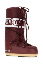 Burgundy nylon Icon boots -  | High Quality Luxury Handbag Shop