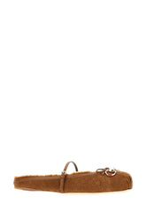Camel suede mules -  | High Quality Luxury Handbag Shop