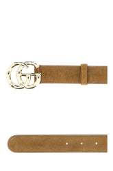 Camel suede belt -  | High Quality Luxury Handbag Shop