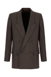 Charcoal polyester blazer -  | High Quality Luxury Handbag Shop