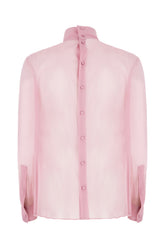 Camicia in seta stretch rosa -  | High Quality Luxury Handbag Shop