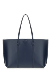 Blue leather shopping bag -  | High Quality Luxury Handbag Shop