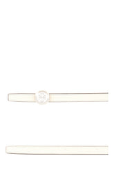 Ivory leather reversible belt -  | High Quality Luxury Handbag Shop