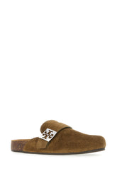 Brown suede Mellow slippers -  | High Quality Luxury Handbag Shop