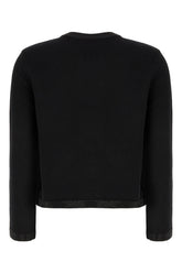 Black stretch wool blend cardigan -  | High Quality Luxury Handbag Shop