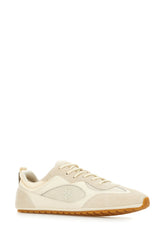 Sand suede and mesh sneakers -  | High Quality Luxury Handbag Shop