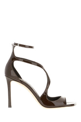 Chocolate leather Azia sandals -  | High Quality Luxury Handbag Shop