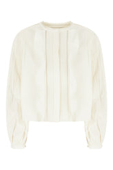 Ivory cotton blouse -  | High Quality Luxury Handbag Shop