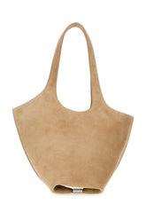 Sand suede medium La Scoop shoulder bag -  | High Quality Luxury Handbag Shop