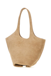 Sand suede medium La Scoop shoulder bag -  | High Quality Luxury Handbag Shop