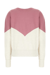 Two-tone cotton blend sweatshirt -  | High Quality Luxury Handbag Shop