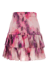 Printed cotton mini skirt -  | High Quality Luxury Handbag Shop