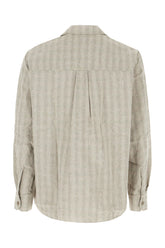 Embroidered linen shirt -  | High Quality Luxury Handbag Shop