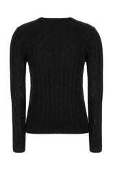 Black cotton sweater -  | High Quality Luxury Handbag Shop