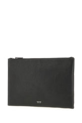 Black leather pouch -  | High Quality Luxury Handbag Shop