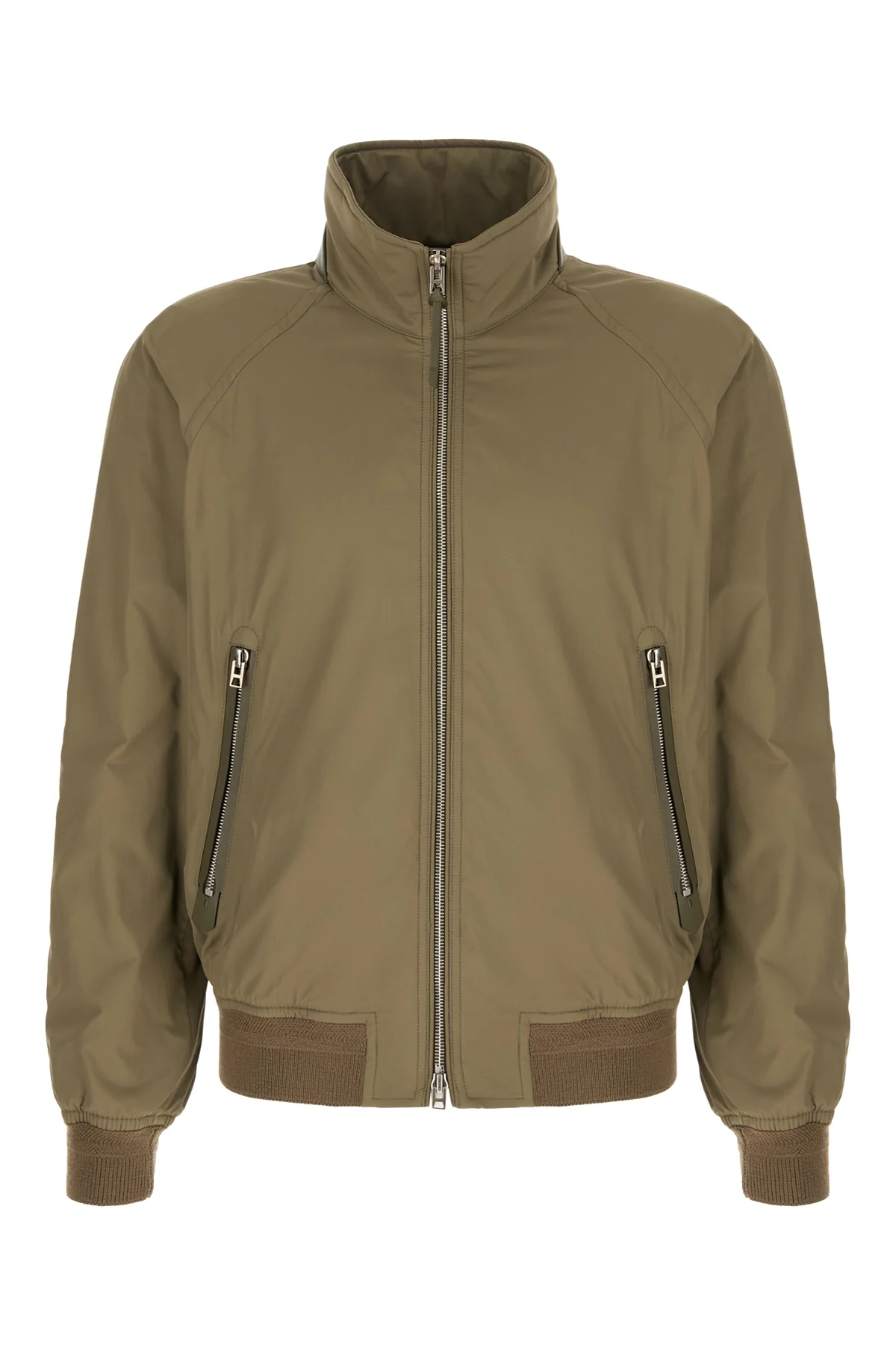 Military green polyester blend jacket -  | High Quality Luxury Handbag Shop