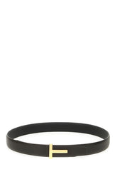 Dark brown leather belt -  | High Quality Luxury Handbag Shop