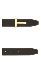 Dark brown leather belt -  | High Quality Luxury Handbag Shop