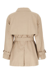 Beige cotton blend trench -  | High Quality Luxury Handbag Shop