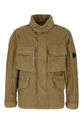 Olive green cotton blend jacket -  | High Quality Luxury Handbag Shop