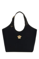 Black canvas La Medusa shopping bag -  | High Quality Luxury Handbag Shop