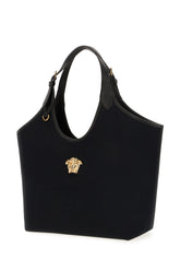 Black canvas La Medusa shopping bag -  | High Quality Luxury Handbag Shop