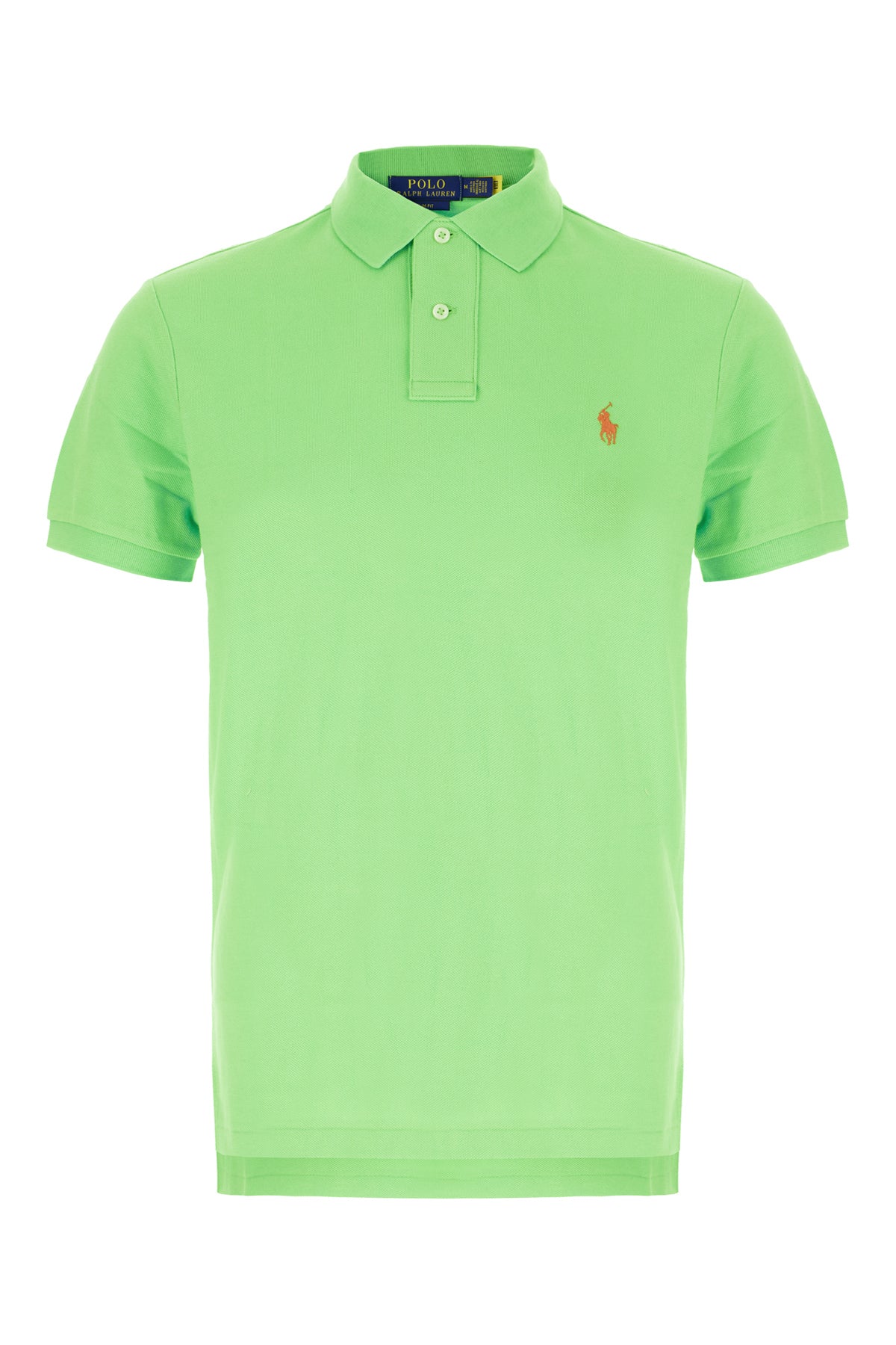 Polo in piquet verde fluo -  | High Quality Luxury Handbag Shop