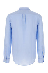Light blue linen shirt -  | High Quality Luxury Handbag Shop