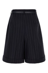 Embroidered wool bermuda shorts -  | High Quality Luxury Handbag Shop