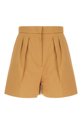 Caramel stretch cotton shorts -  | High Quality Luxury Handbag Shop