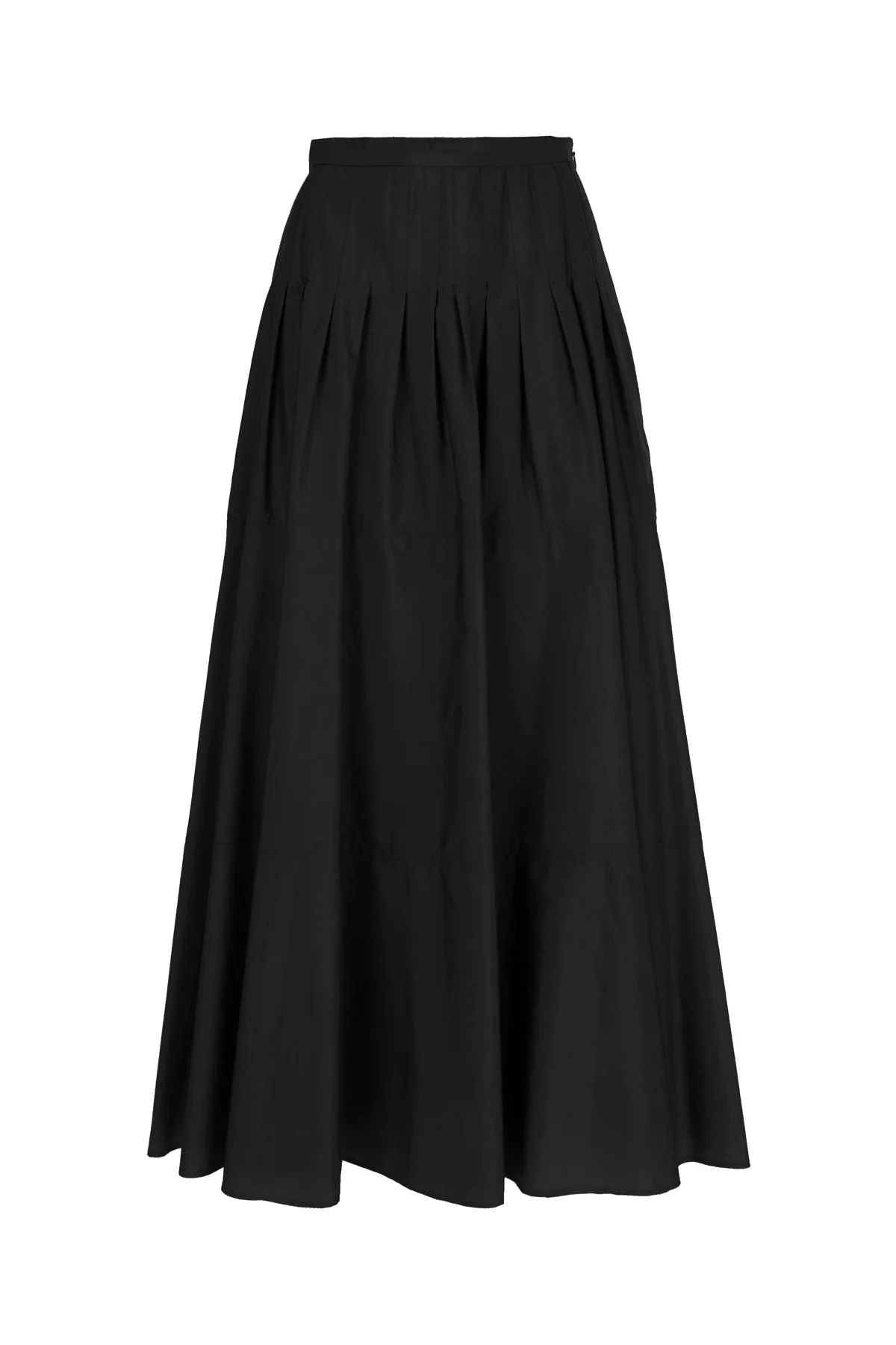 Black cotton midi skirt -  | High Quality Luxury Handbag Shop
